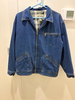 SALE 🌟 VINTAGE | 80/90s Eddie Bauer Denim Zip Jacket